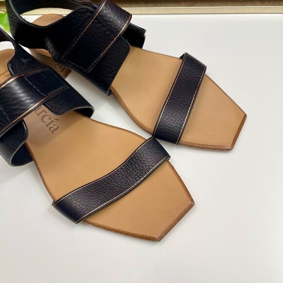 Pedro Garcia Zirel Slingback Block Heel Sandal in Black Size EU 37 / US 7 - Picture 10 of 15